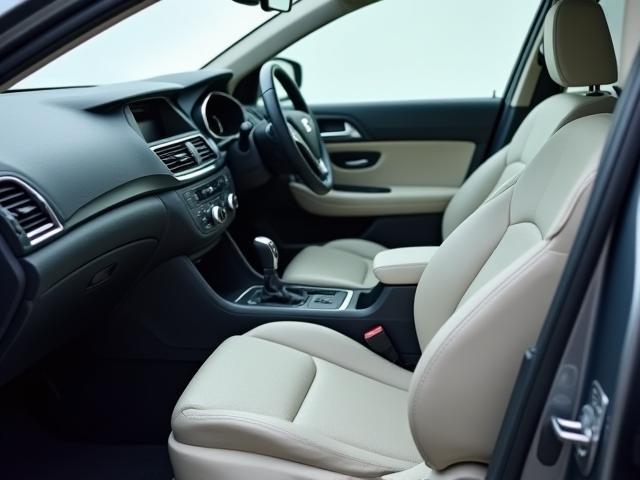 Kondisi interior mobil sedan setelah pembersihan mendalam, bersih dan rapi